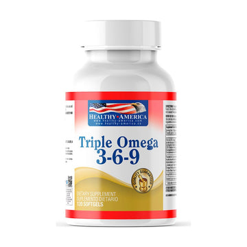 Triple Omega 3-6-9 1200 mg 120 cápsulas blandas — Healthy America