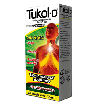 Tukol-D Expectorante Solución Oral 125 ml — Genomma Lab