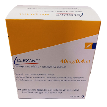 Clexane Enoxaparina 40mg/0.4ml 10 jeringas prellenadas — Sanofi-Aventis