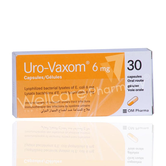 Uro-Vaxom extracto liofilizado E. coli 6mg 30 cápsulas — OM Pharma