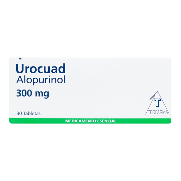 Urocuad Alopurinol 300mg 30 tabletas — EVE Distribuciones
