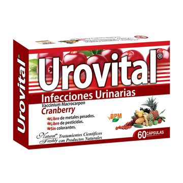 Urovital Cranberry Lister 60 Cápsulas — Natural Freshly