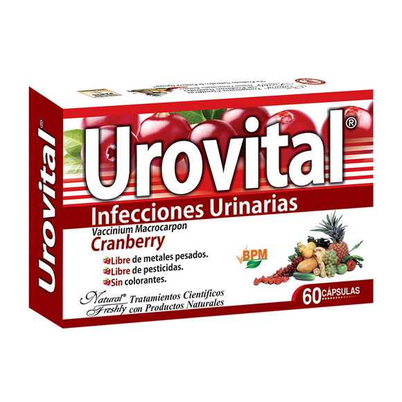 Urovital Cranberry Lister 60 Cápsulas — Natural Freshly