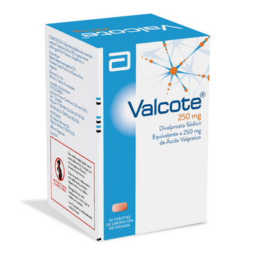 Valcote 250mg valproato semisódico 30 tabletas — Abbott
