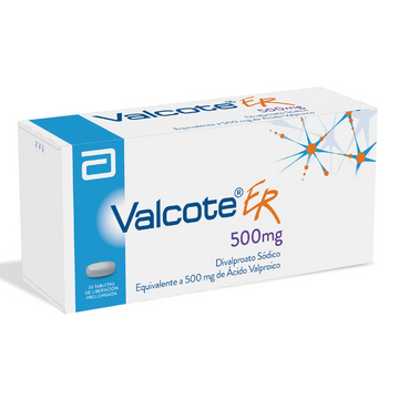 Valcote ER 500mg divalproato sódico 30 tabletas — Abbott