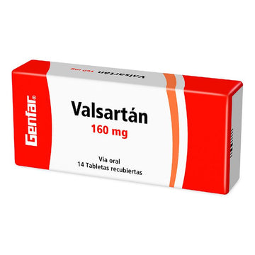 Valsartán 160mg 14 Tabletas — Genfar