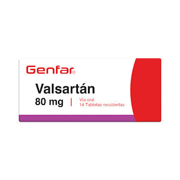 Valsartán 80mg 14 tabletas — Genfar