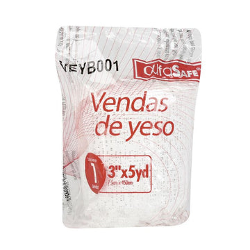 Venda de yeso blanca Alfasafe 3 pulgadas x 5 yardas — Alfa Trading