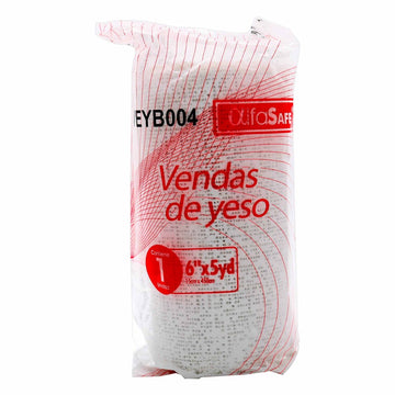 Vendas de yeso blanca 6x5 Alfasafe