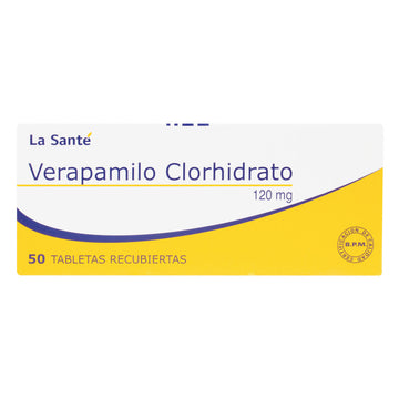 Verapamilo 120 mg 50 Tabletas — La Santé