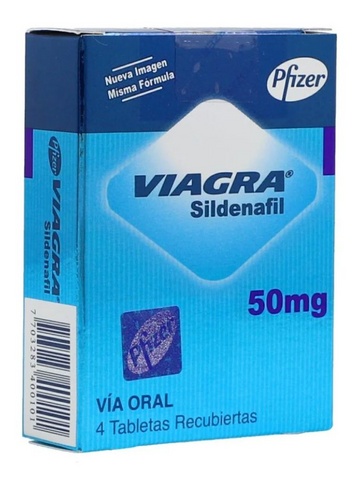 Viagra 50mg Sildenafil 4 tabletas recubiertas — Pfizer