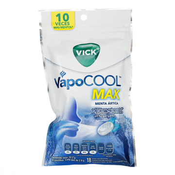 Vick Vapo Cool Menta Ártica 18 Pastillas — Procter & Gamble