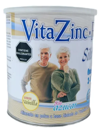 Vita Zinc-F Silver Omega 3-6-9 Sin Azúcar 400 g - Suplemento nutricional en polvo para adultos mayores