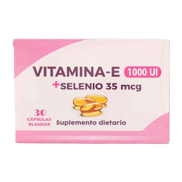 Vitamina E 1000 UI + Selenio 35 mcg 30 Cápsulas Comerlat