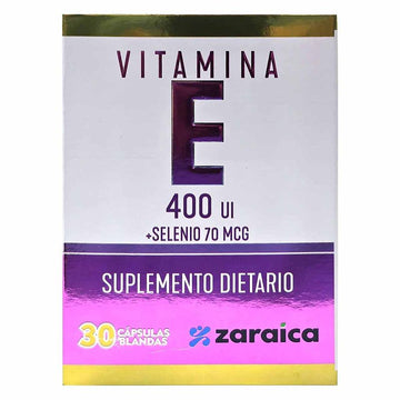 Vitamina E 400 UI + Selenio 70 mcg 30 cápsulas — Zaraica