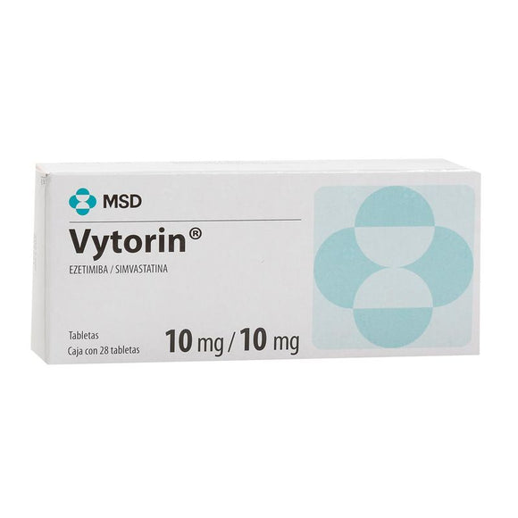 Vytorin 10/10mg ezetimiba simvastatina 28 tabletas — Organon