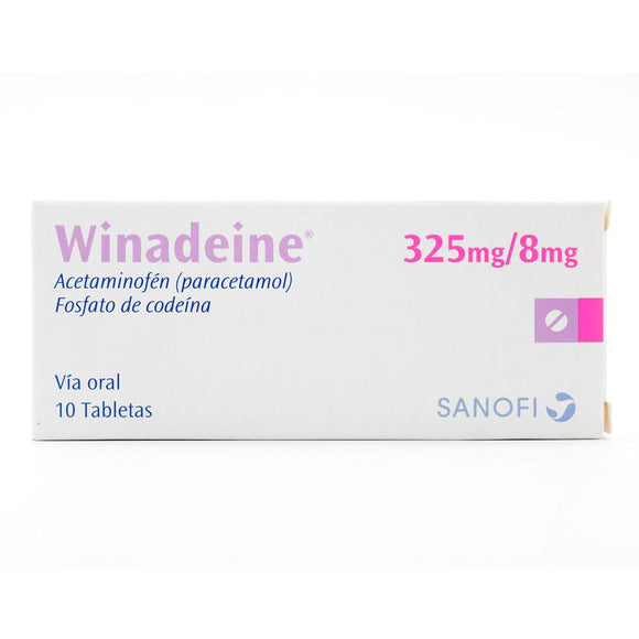 Winadeine 325/8 mg 10 Tabletas — Eurofarma