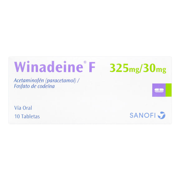 Winadeine F 325/30 mg 10 Tabletas — Eurofarma