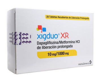Xigduo XR 10mg/1000mg 28 tabletas — AstraZeneca