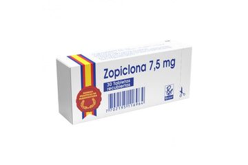 Zopiclona 7.5 mg 30 Tabletas Recubiertas Bussie - hipnótico no benzodiazepínico Colombia