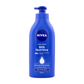 CREMA NIVEA BODY MILK NUTRITIVA 625 ML - Uno A Droguerias