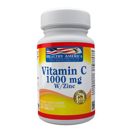 VITAMINA C 1000 MG 100 CAPSULAS HEALTHY AMERICA - Uno A Droguerias