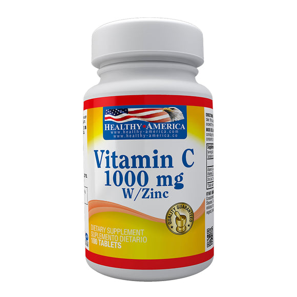 VITAMINA C 1000 MG 100 CAPSULAS HEALTHY AMERICA - Uno A Droguerias