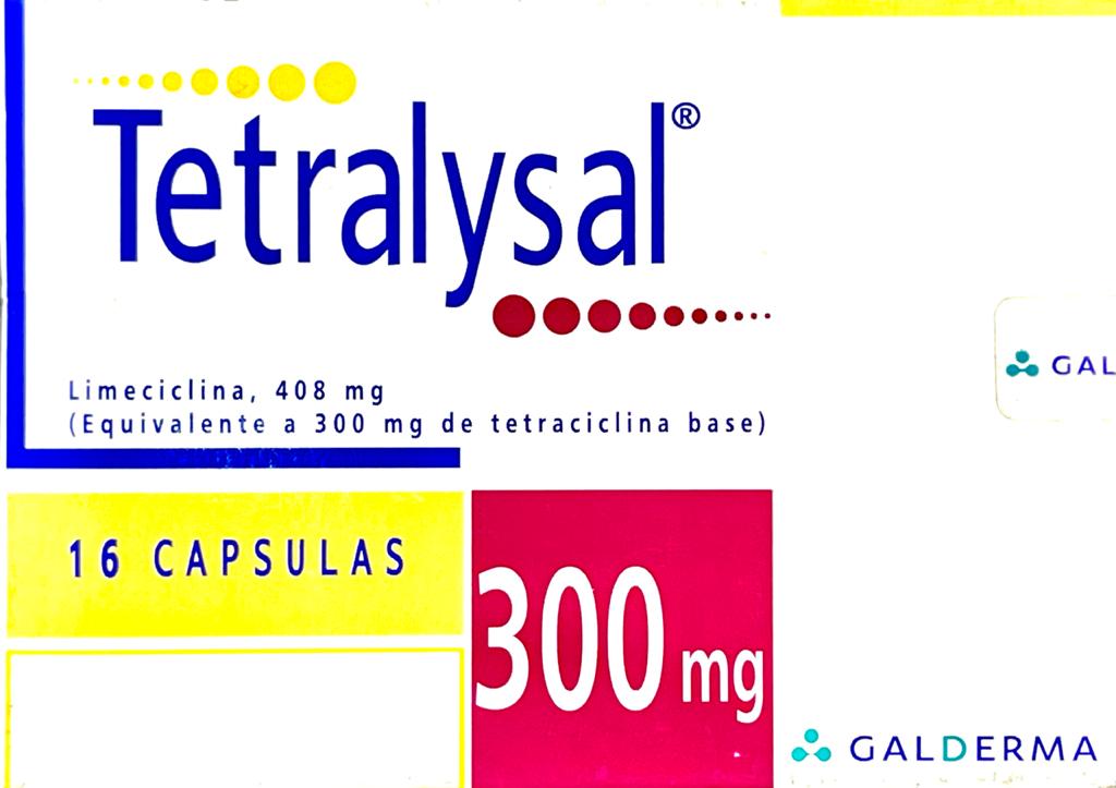TETRALYSAL 300 MG 16 CAPSULAS - Uno A Droguerias