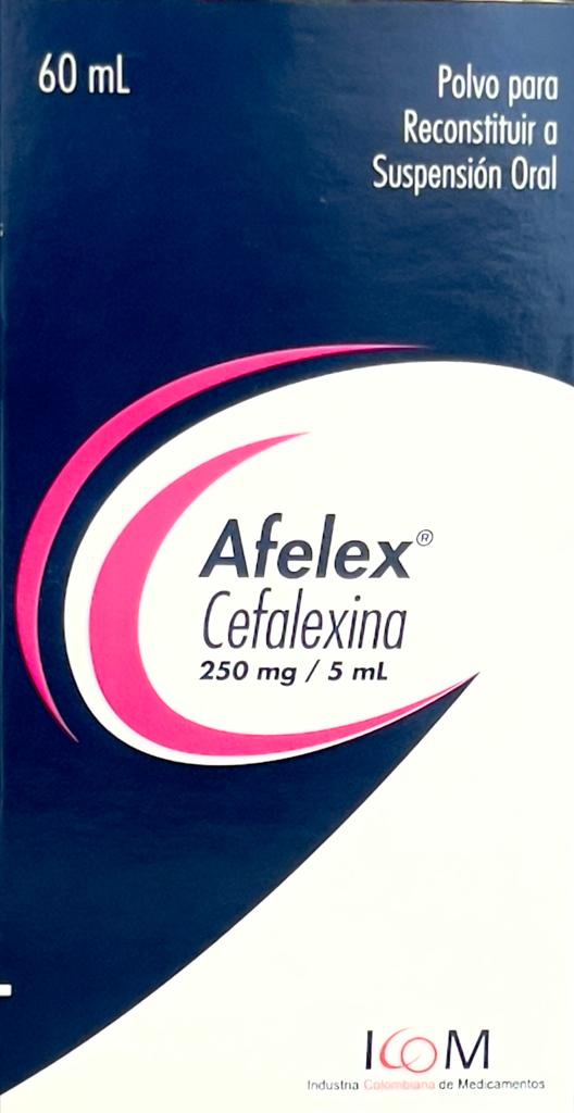 AFELEX 250 MG SUSPENSION 60 ML ICOM - (LR)