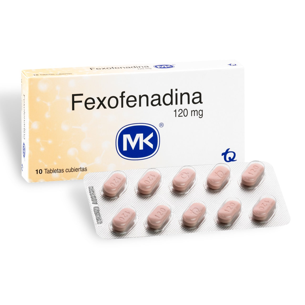 FEXOFENADINA 120 MG 10 TABLETAS MK