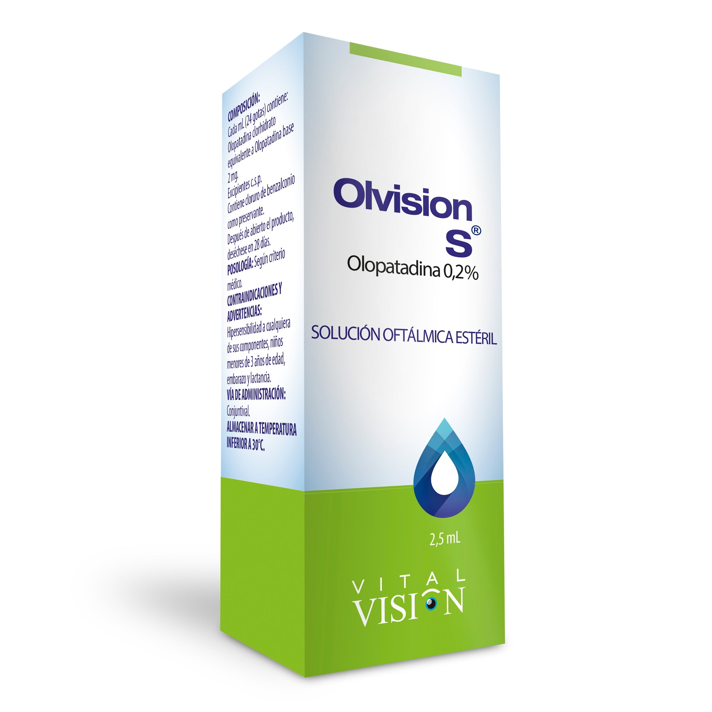 OLVISION 0.2% (OLOPATADINA) SOL OFTALMICA 2.5 ML (AGO)