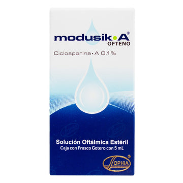 Modusik-A Ofteno ciclosporina 0,1% gotas 5 ml — Sophia
