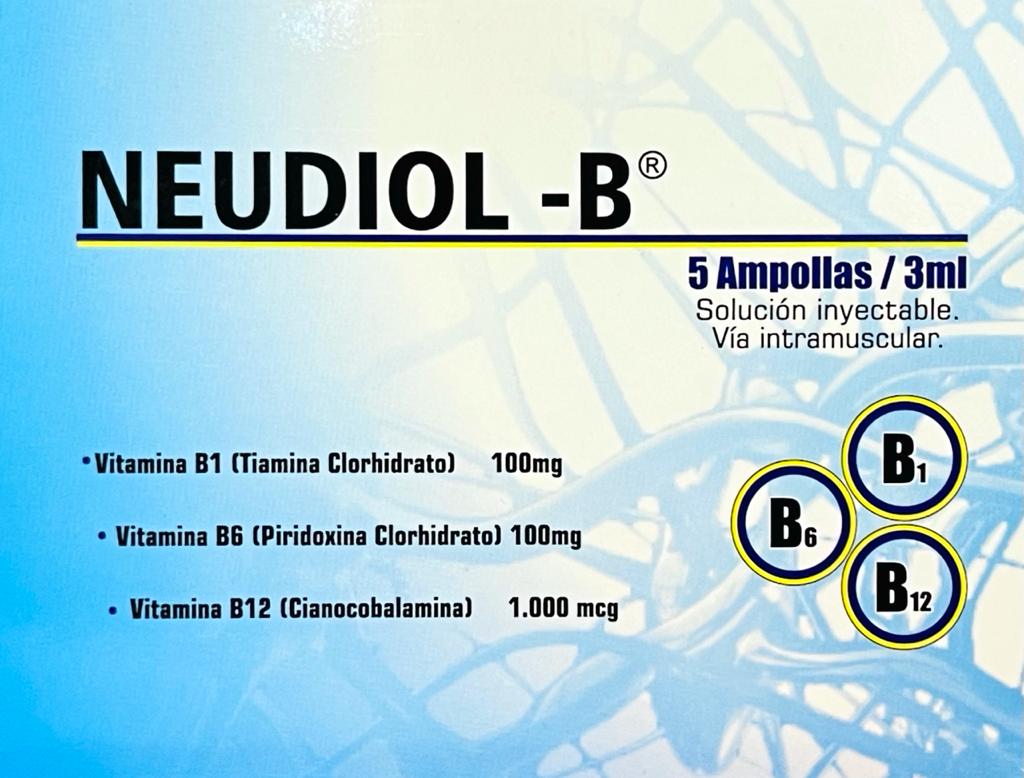 NEUDIOL-B 5 AMPOLLAS 3 ML (LR)
