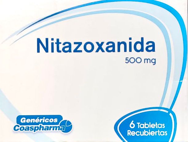 NITAZOXANIDA 500 MG 6 TABLETAS COAS