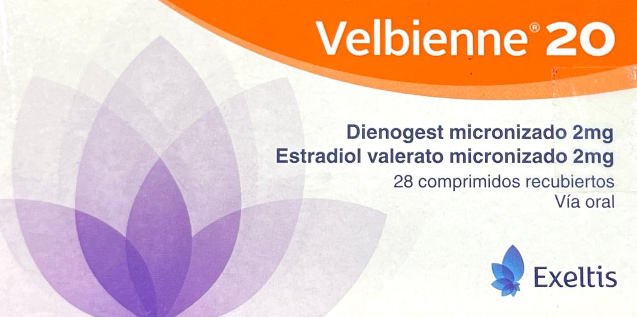 VELBIENNE 20 2 MG 28 COMPRIMIDOS