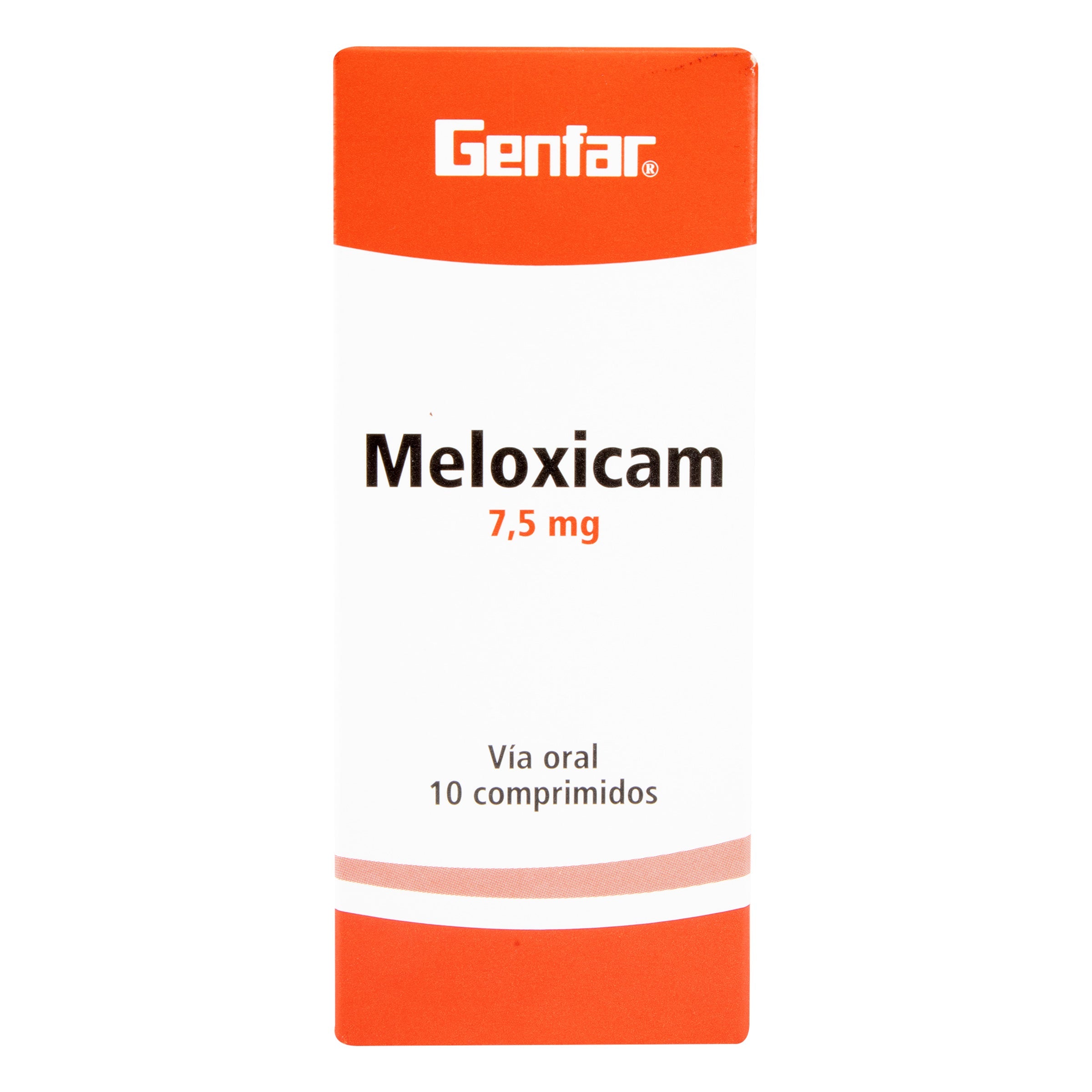 MELOXICAM 7.5 MG 10 TABLETAS GF