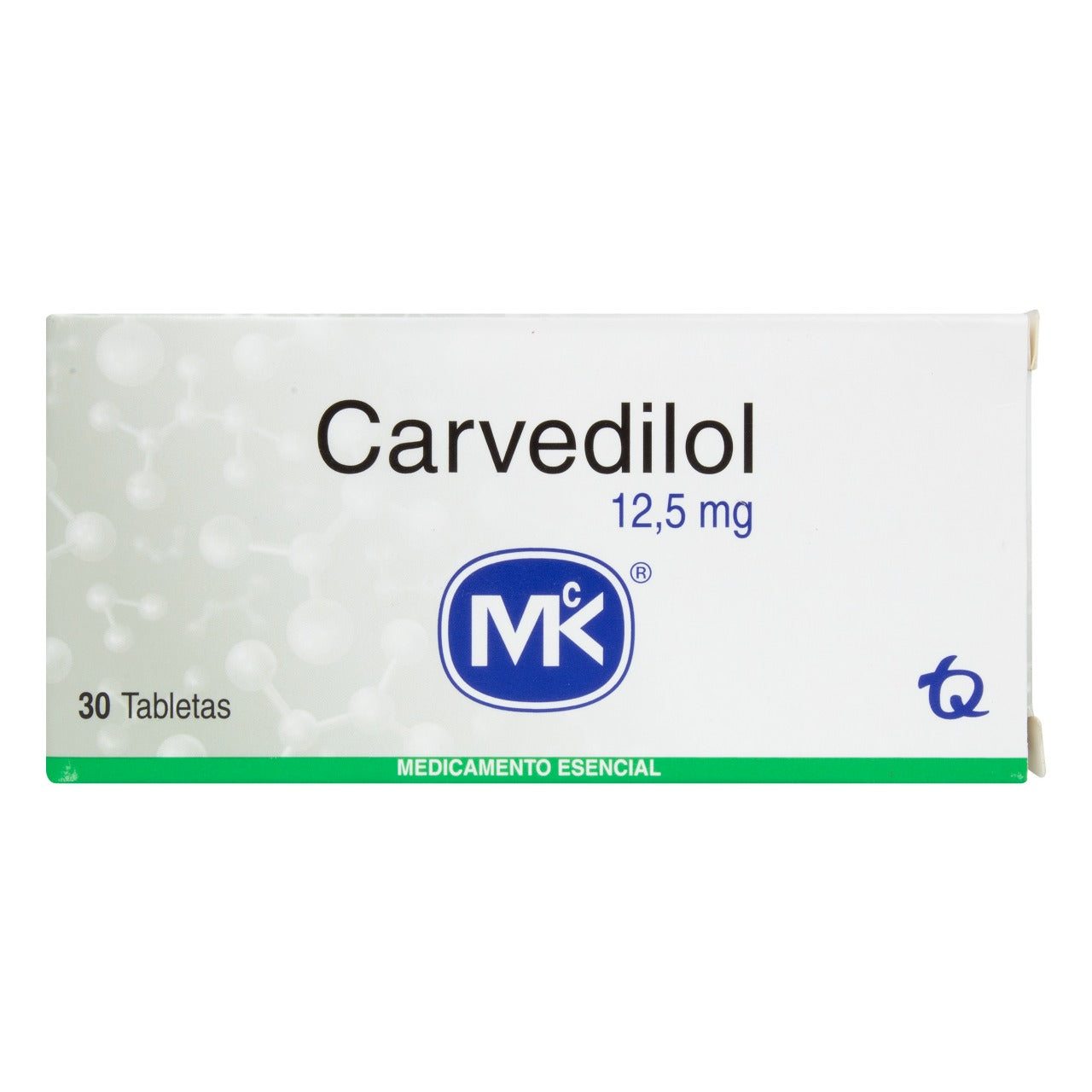 CARVEDILOL 12.5 MG 30 TABLETAS MK