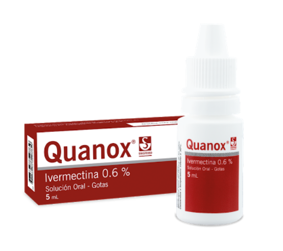 QUANOX 0.6% IVERMECTINA GOTAS 5 ML