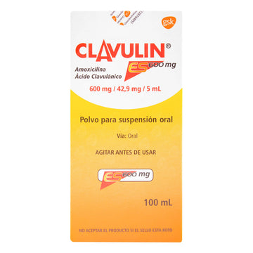 Clavulin ES 600 mg amoxicilina ácido clavulánico suspensión 100 ml — Haleon