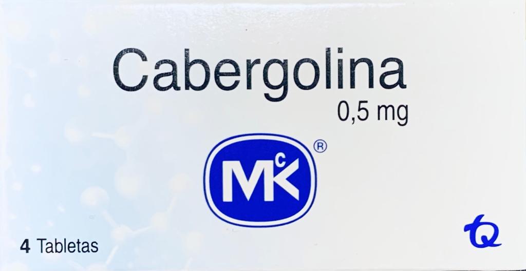 CABERGOLINA 0.5 MG 4 TABLETAS MK