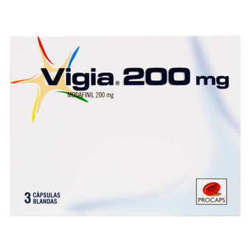 Vigía Modafinil 200mg cápsulas blandas — Procaps