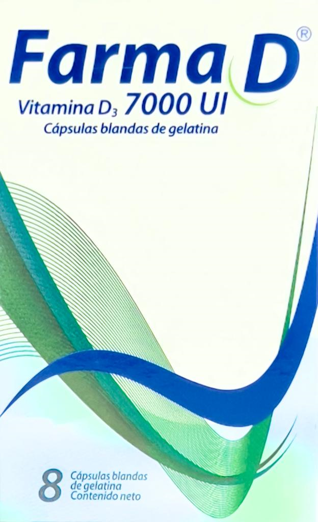 FARMA D VITAMINA D 3 7000UI 8 CAP