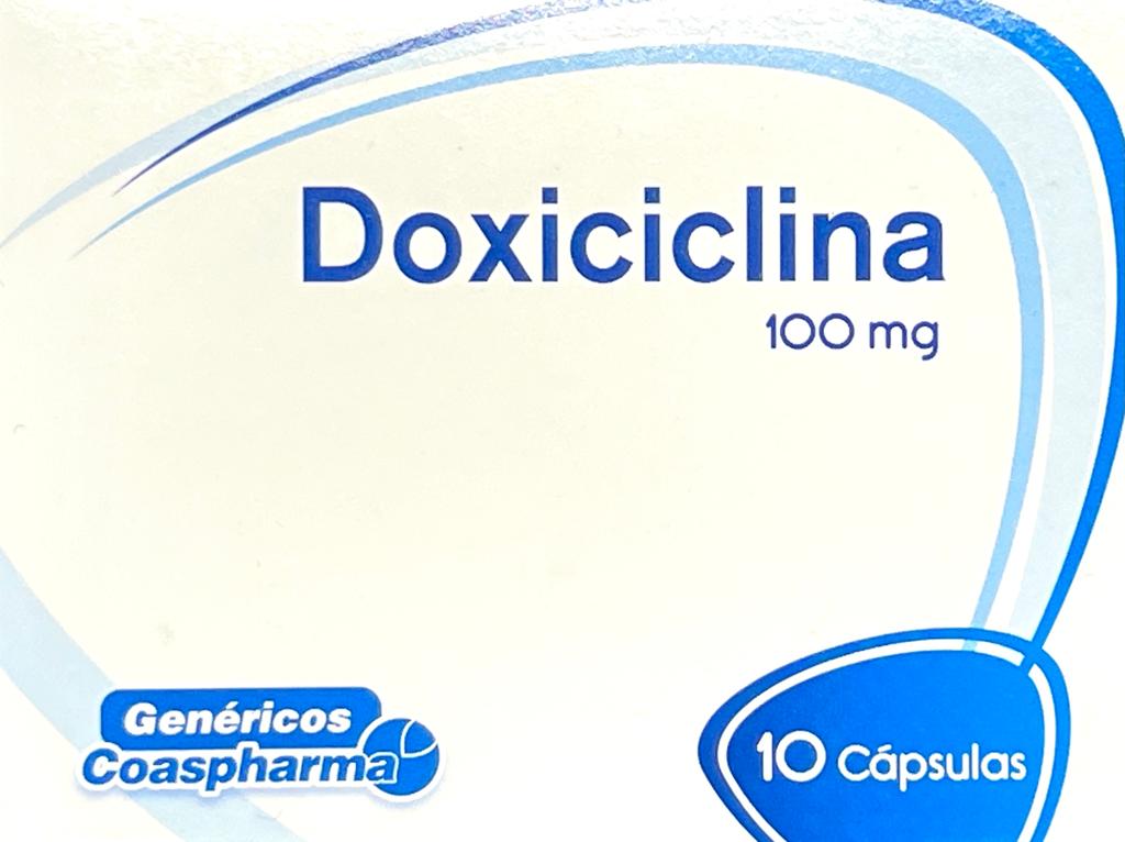 DOXICICLINA 100 MG 10 CAPSULAS COAS