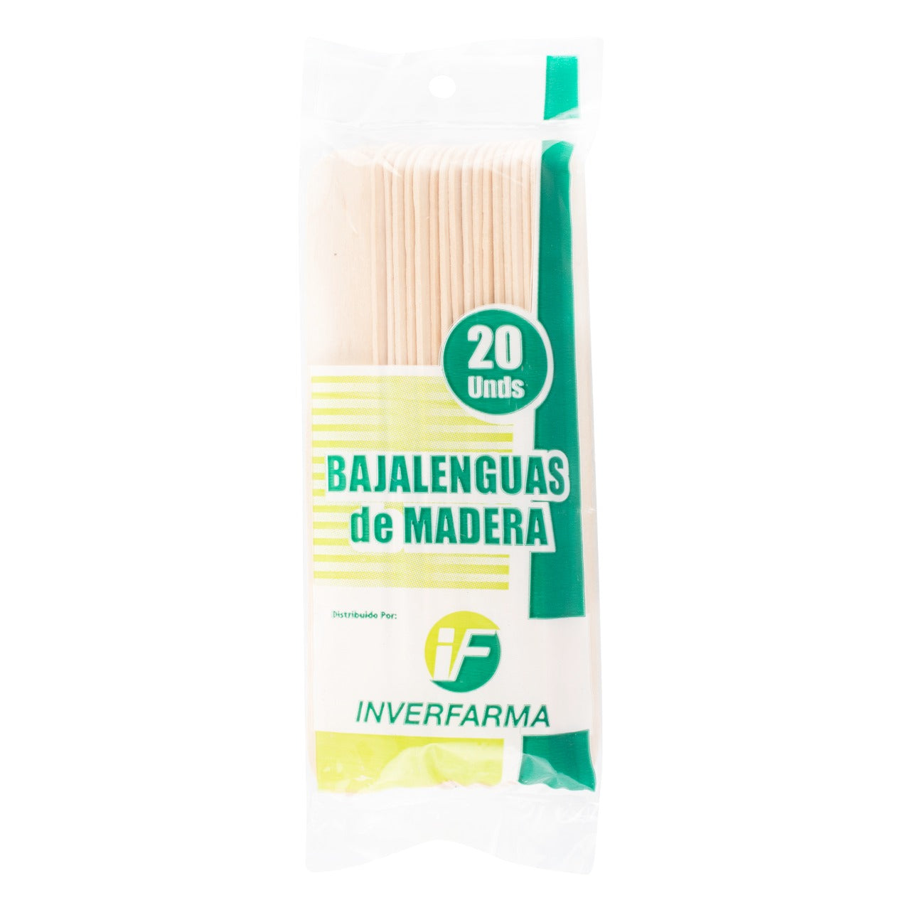BAJALENGUAS INVERF. DE MADERA 20 UDS