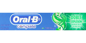 CREMA DENTAL ORAL B COMPLETE DOBLE EXPLOSION 66 ML (EXH) - Uno A Droguerias
