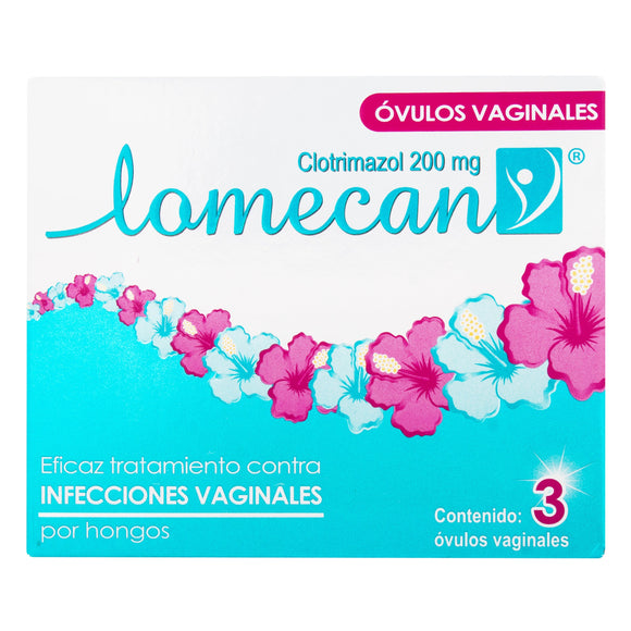 LOMECAN 200 MG 3 OVULOS - Uno A Droguerias
