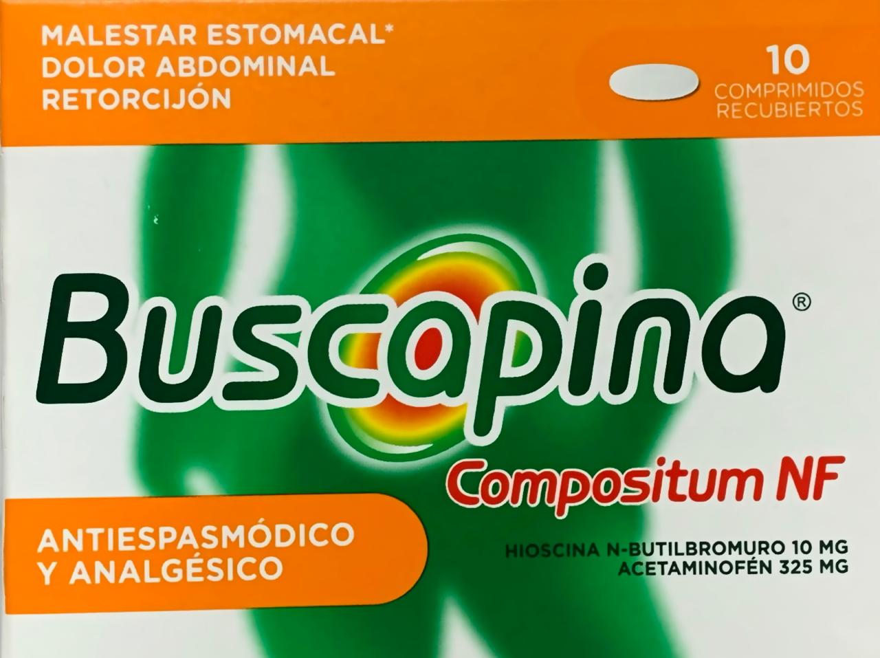 BUSCAPINA NF COMPOSITUM 10 TABLETAS