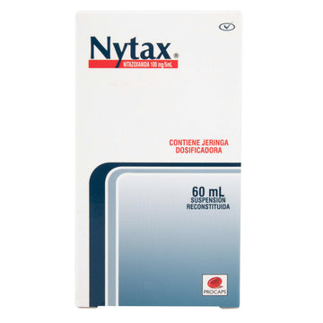 Nytax suspensión nitazoxanida 100 mg/5 ml frasco 60 ml — Procaps