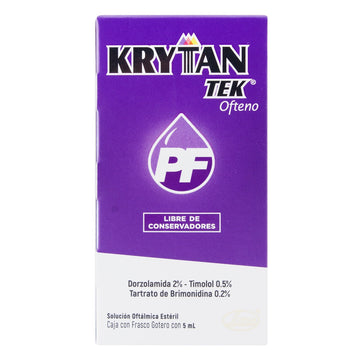 Krytantek PF sin Conservantes dorzolamida timolol brimonidina solución oftálmica 5 ml — Sophia