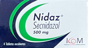 Nidaz Secnidazol 500 mg 4 Tabletas antiparasitario